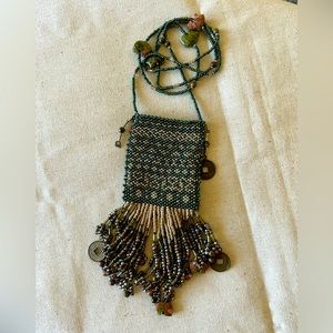 Beaded Medicine Bag Necklace
